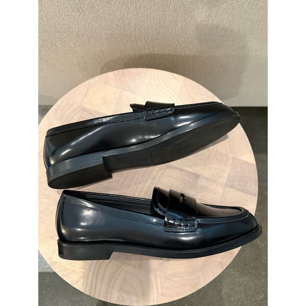 NEW Loeffler Randall Rachel Black Leather Loafers Size 7.5 - Picture 10 of 12